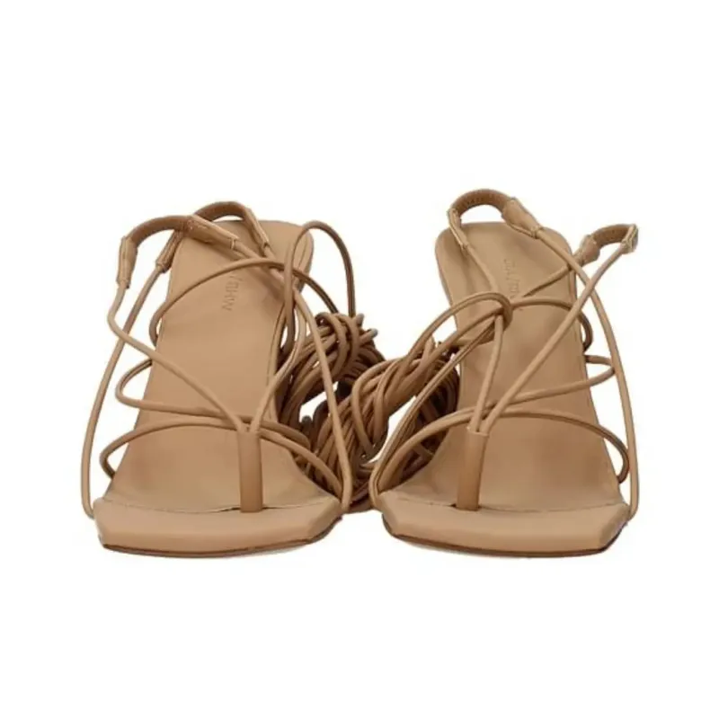 GIA BORGHINI Strap Sandals 11cm Women's Beige-4