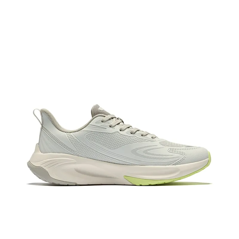 Erke Cushioned Wear Resistant Breathable Low Top Casual Running Shoes Men's Wild Gray-1