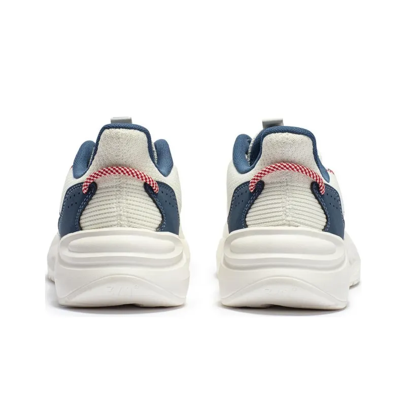 361° Anti Slip And Wear Resistant Lightweight Low Top Casual Running Shoes Men's White Blue-5