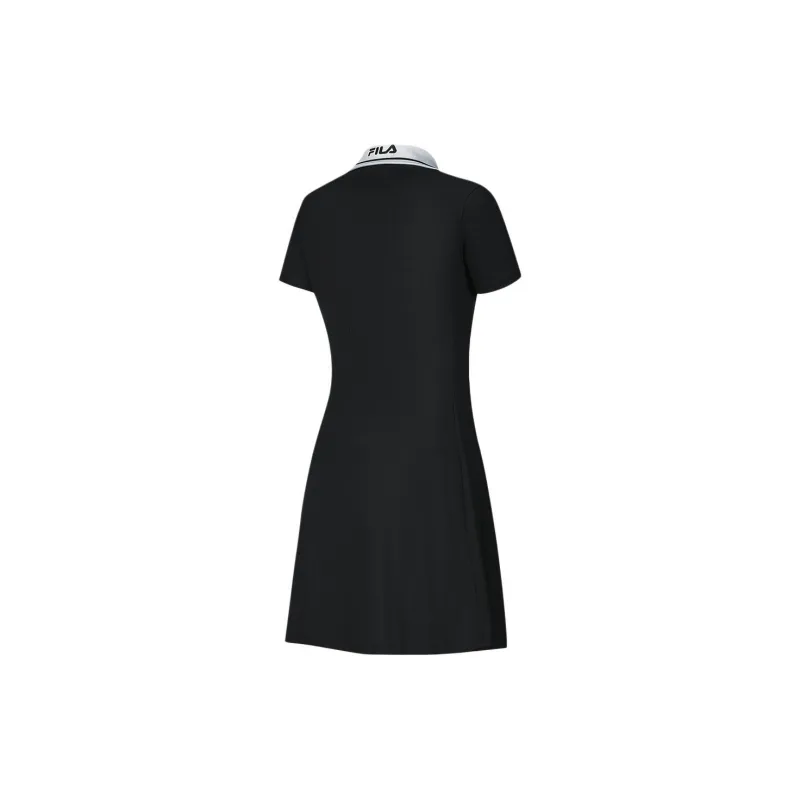 FILA Skirt Set Women's Dark Flow Black-1