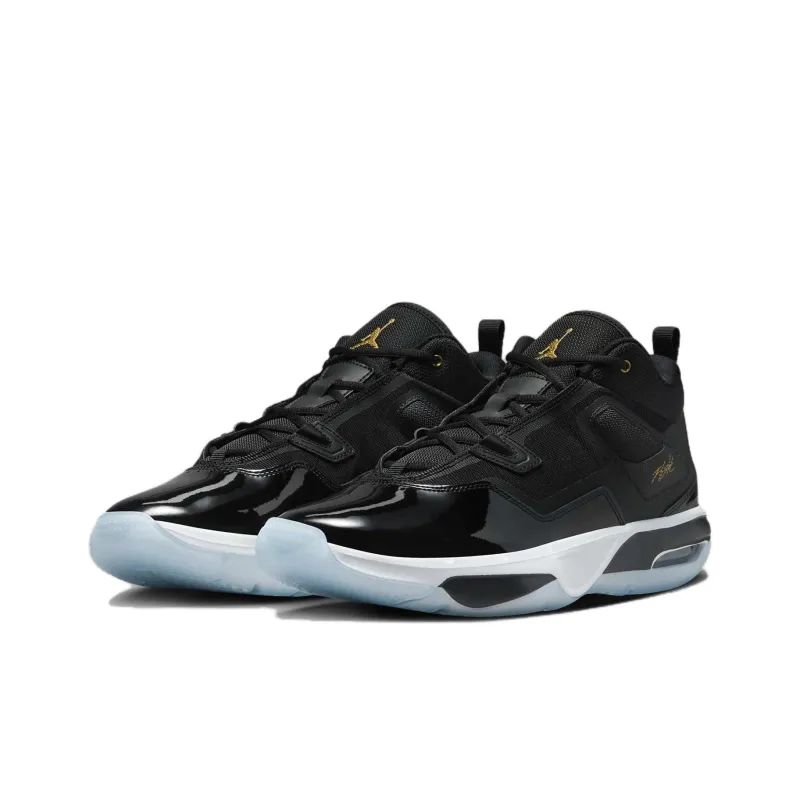 JORDAN Stay Loyal 3 Black White Football Grey Metallic Gold-2
