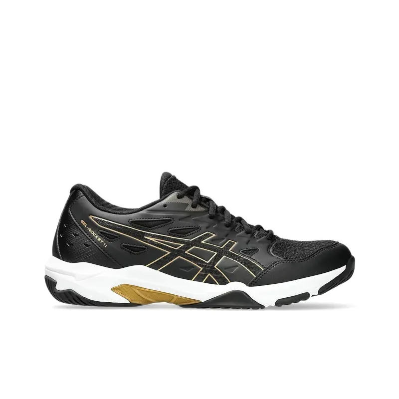 Asics Gel Rocket 11 Black Pure Gold-1