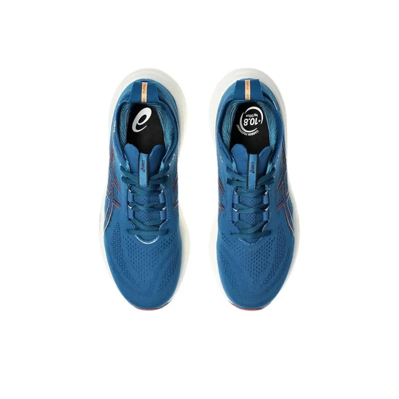Asics GEL NIMBUS 26 Cushioning Anti Slip Wear Resistant Breathability Low Top Casual Running Shoes Men's Dark Blue-2