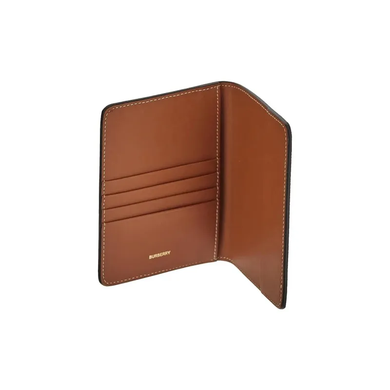 Burberry Polyester Passport Holder Women's Archive Beige-3