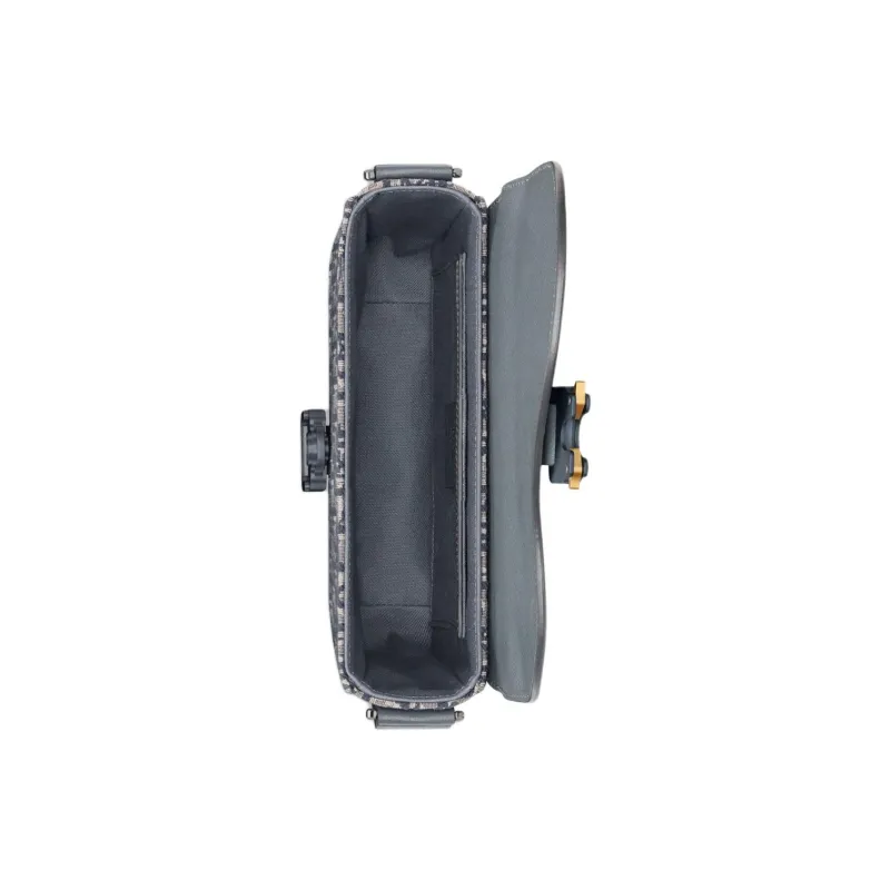 DIOR Oblique Print, Grain Cow Leather Saddle Bag, Messenger Bag, Crossbody Bag, Shoulder Bag Men's Dark Gray-4