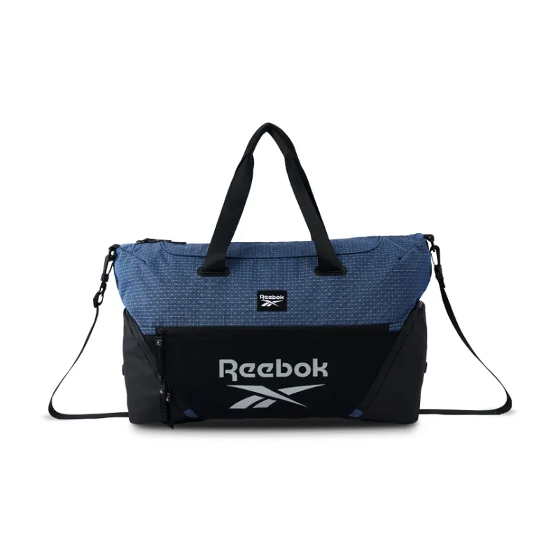 Reebok Fabric Shoulder Bag, Crossbody Bag, Handbag Medium Size Men's Black/Navy Blue/Gray Green-0