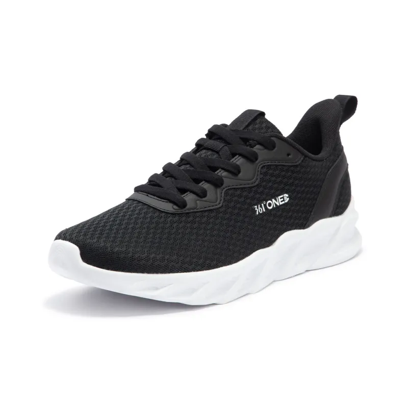 361° Abrasion Resistant, Breathable, Lightweight Low Top Casual Running Shoes Men's Black White-2
