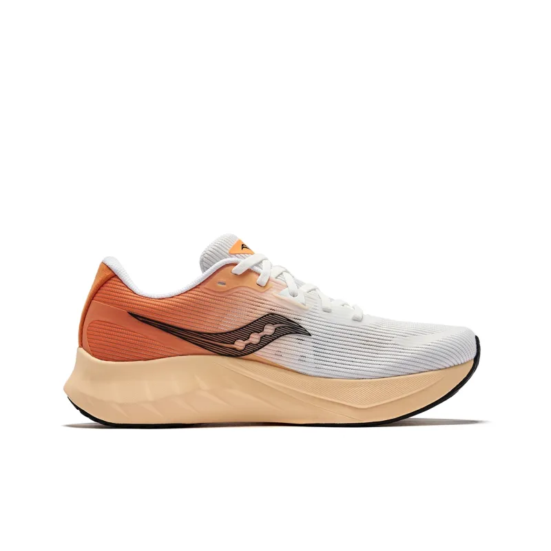 Saucony Low Top Running Shoes Men's White Orange Black-1