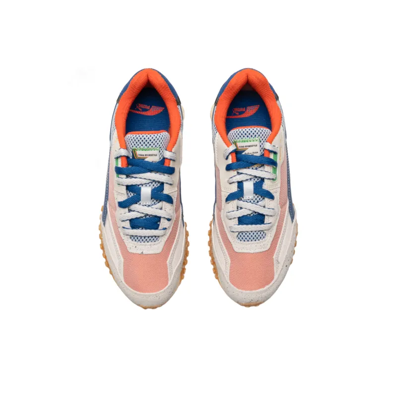 PUMA Blktop Rider Anti Slip Wear Resistant Low Top Casual Shoes Unisex Orange Blue-2