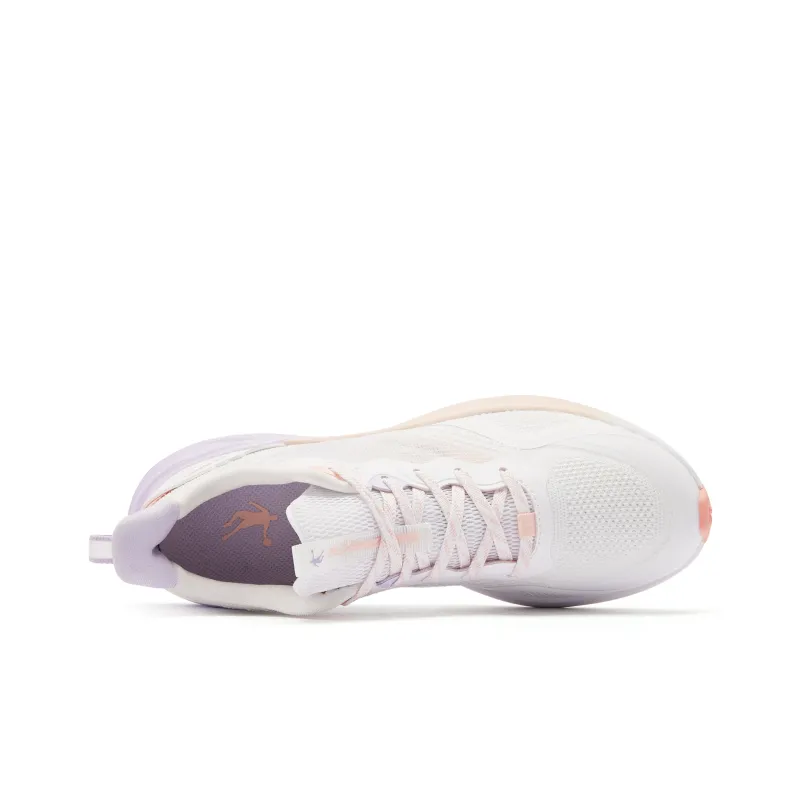 QIAODAN Boundless 5.0 Shock Absorbers Rebound Low Top Running Shoes Women's Pink Purple-3