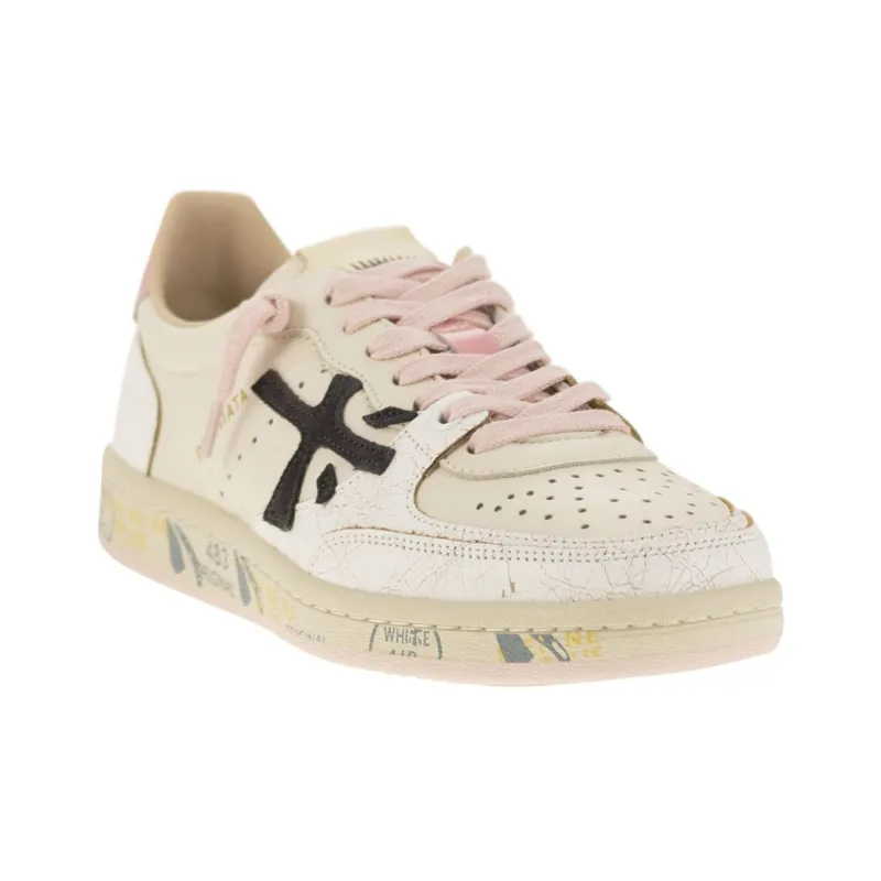 PREMIATA Low Top Skateboard Shoes Women's Beige-1