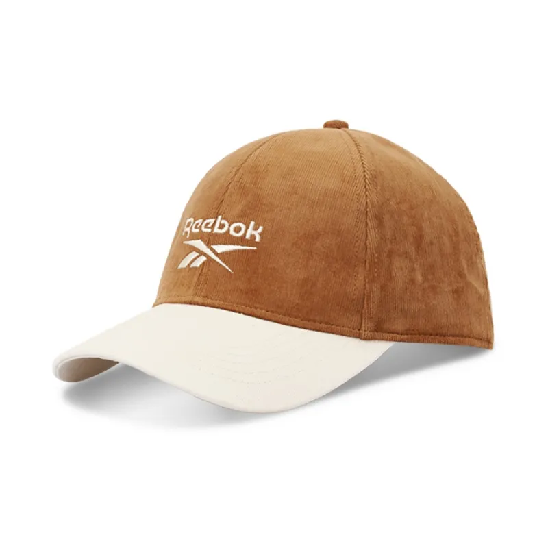 Reebok Corduroy Baseball Caps Unisex Light Coffee/Navy Blue/Burgundy-1