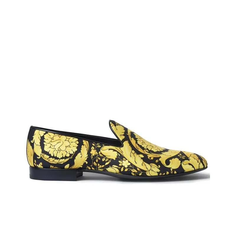 VERSACE Barocco Satin Slippers-1
