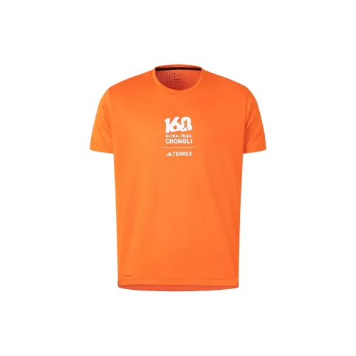 Adidas T-Shirts Men Semi-Impact Orange