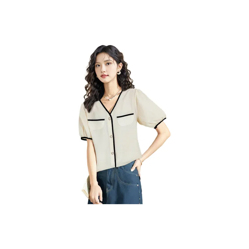 Wbwq Chiffon Shirts Women's Multiple Colors-16