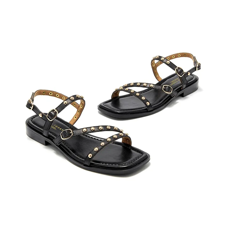 Beau Today Roman Sandals Women's Black-3