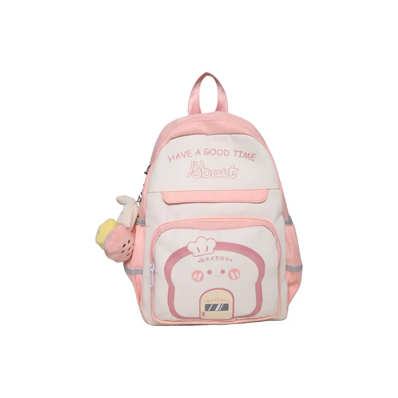 KAMLUI Canvas Backpack Regular Unisex Black/Purple/Blue/Pink/Coffee-13