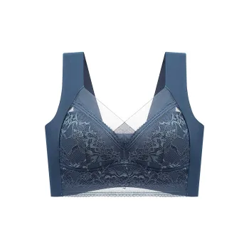 Flowers In Water Bra Women's Peacock Blue