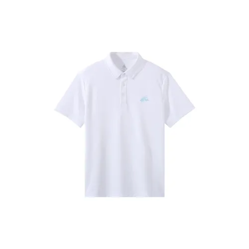 PEAK Polo Shirts Men All White