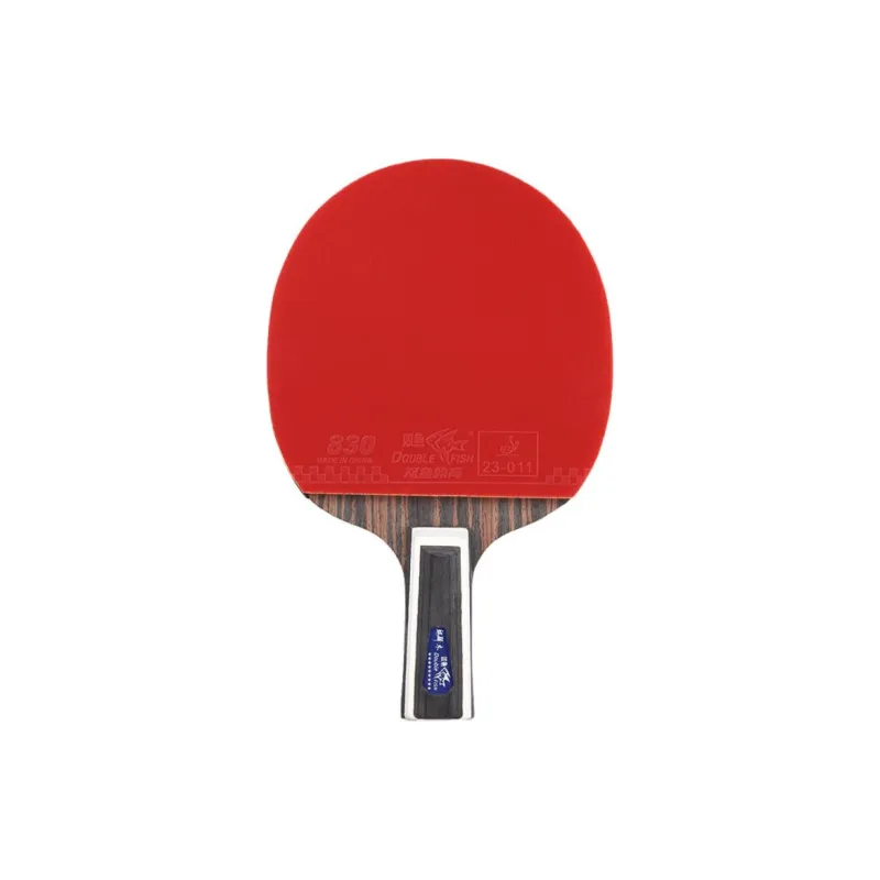 DOUBLEFISH Ping Pong Paddles Unisex Pure Wood Red Horizontal Beat Straight Beat-22