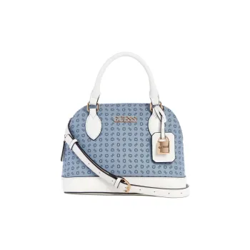 GUESS Artificial Leather Dome Bag, Shoulder Bag, Crossbody Bag, Handbag Mini Women's Blue