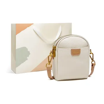 15 MINS Cellphone Pouches Ecru & Apricot