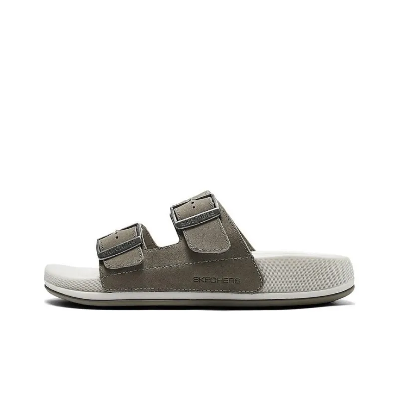 Skechers Hyper Slide Slip Resistant Quick Dry Slide Slippers Women's Beige Brown-0