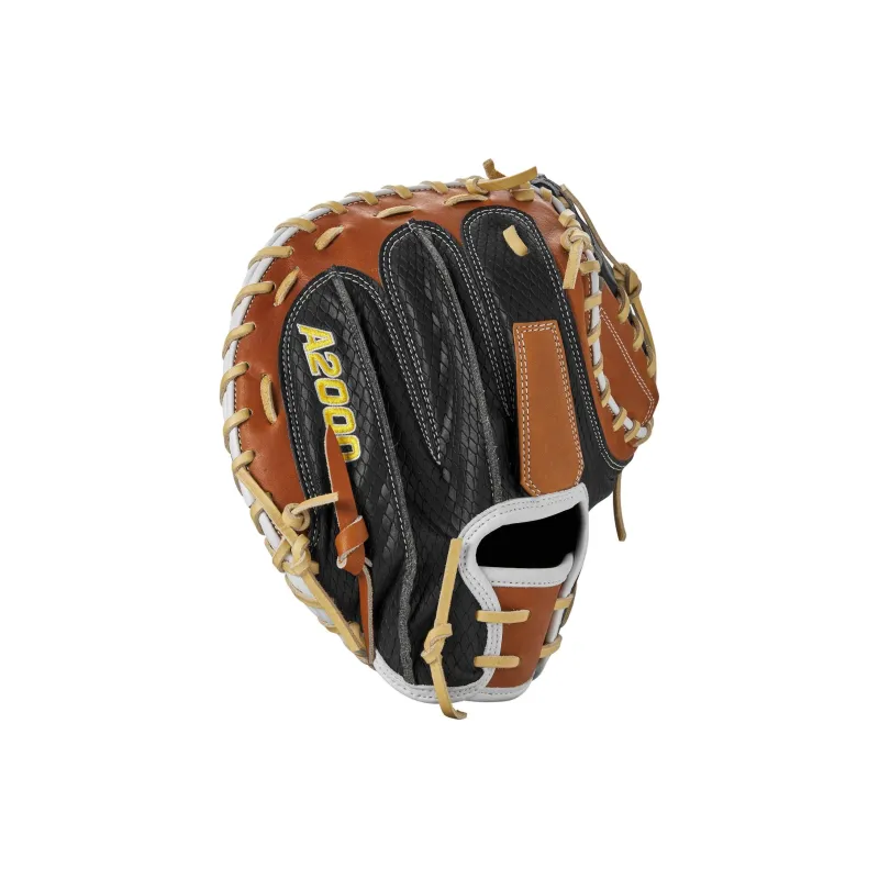 Wilson Baseball Gloves Catcher's Glove PU Polyurethane Unisex Brown Black-3