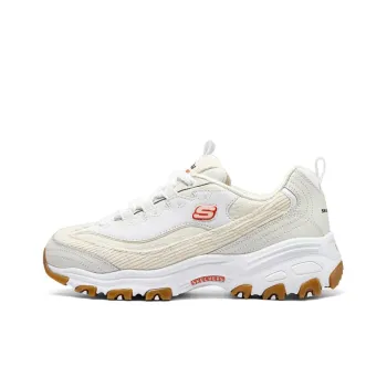 Skechers DLITES Cushioning Breathable Support Low-Top Casual Running Shoes Women's Ecru