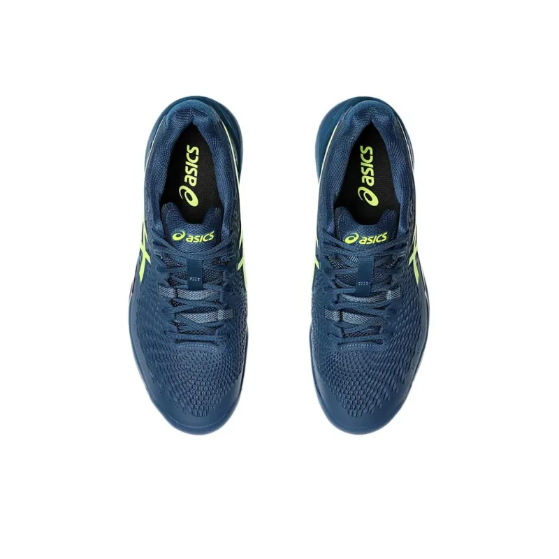 Asics Gel Resolution 9 Clay Mako Blue Safety Yellow-3