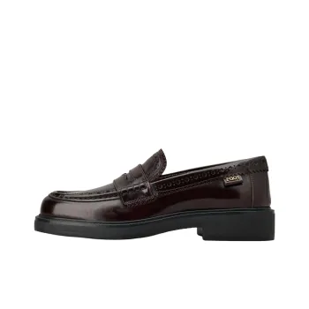 TOD'S Brogue Trim Almond Toe Loafers Women's