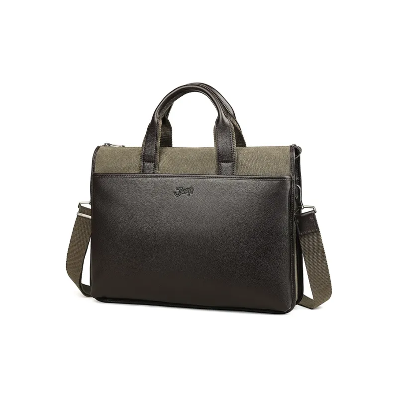 Jeep Cow Leather Handbags Briefcases Men's-2
