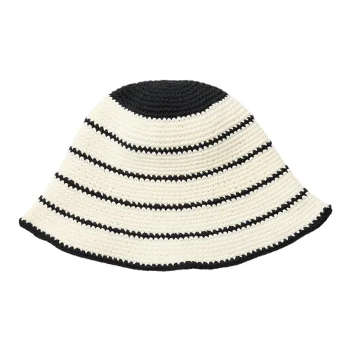 ZARA Cotton Bucket Hats Women's White/Black