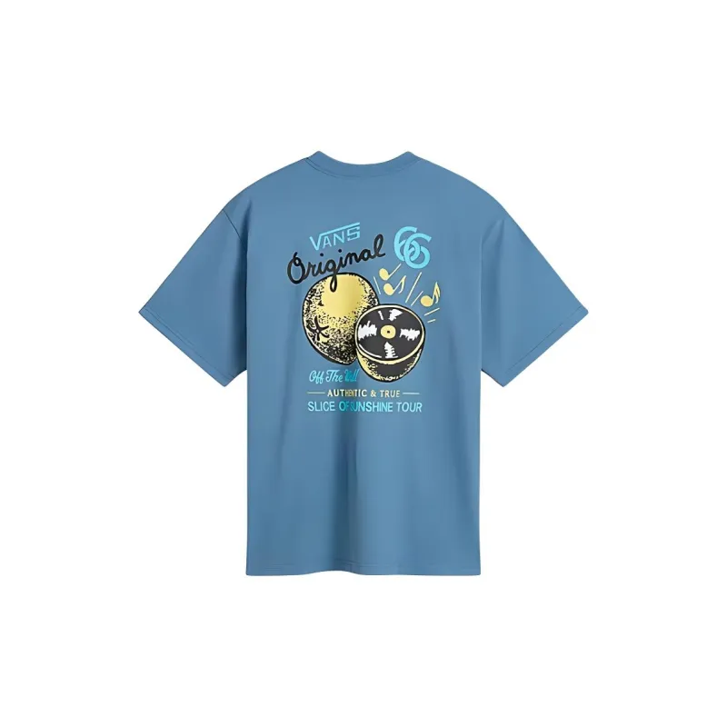 Vans ORANGE RECORDS T-Shirt Men's Blue-1