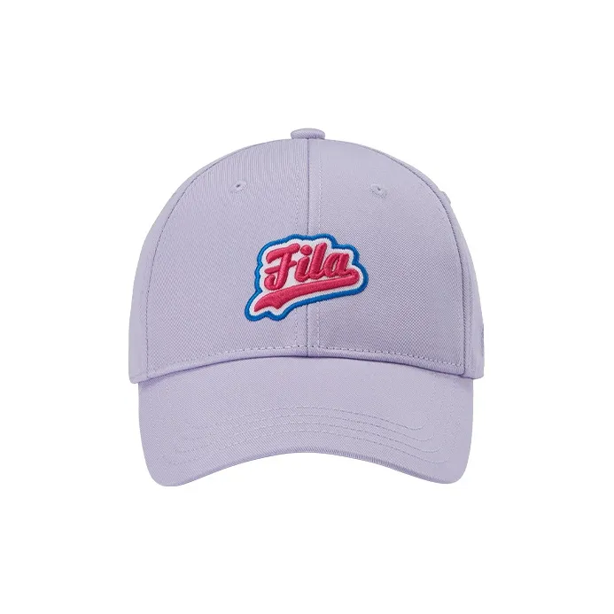 FILA FUSION Cotton Baseball Caps Unisex Light Purple-1