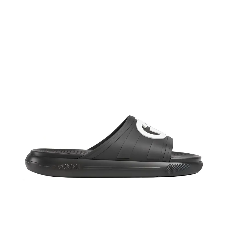 GUCCI Slide Slippers Men's Black-1