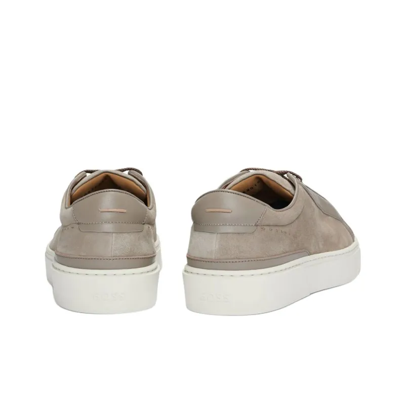 HUGO BOSS Low Top Skateboard Shoes Men's Gray-3