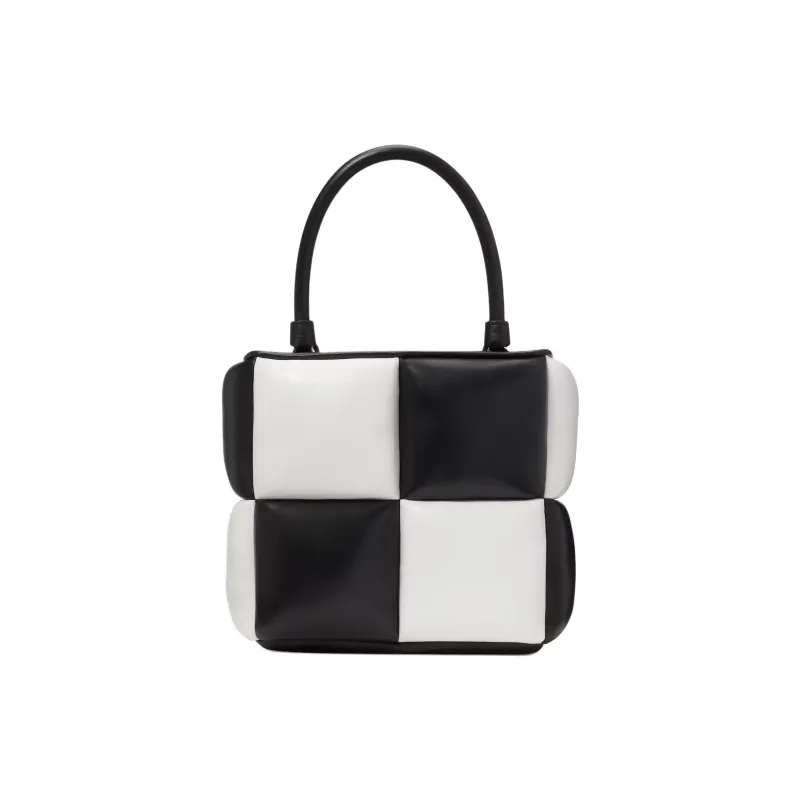 Kate Spade Sheepskin Shoulder Bag Crossbody Bag Handbag Women's Black & White-2
