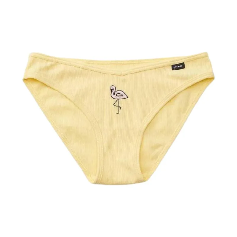 Victoria's Secret PINK Underpants Women's 1 Pack Banana Light Yellow-0