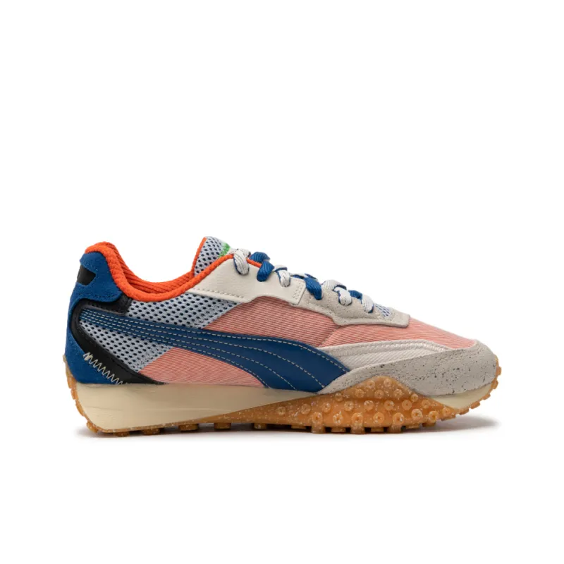 PUMA Blktop Rider Anti Slip Wear Resistant Low Top Casual Shoes Unisex Orange Blue-1