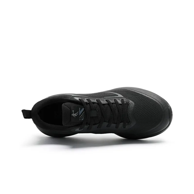 QIAODAN Light 1.0 Cushioning Wear Resistant Low Top Running Shoes Men's Black-3