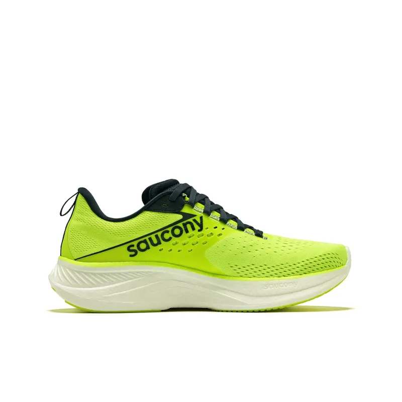 Saucony RIDE 17 Low-Top Running Shoes Men's Fluorescent Green Orchid-1