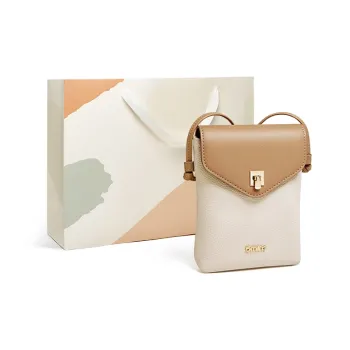15 MINS Cellphone Pouches Ecru & Apricot