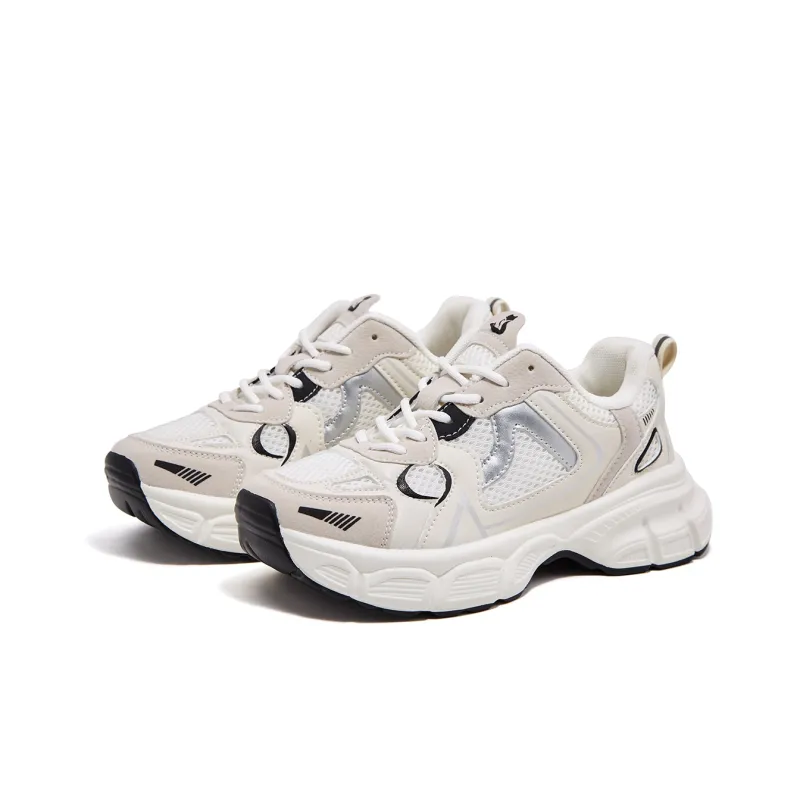 FOXER Slip Resistant, Abrasion Resistant, Breathable, Height Increasing Coverage Low Top Chunky Sneakers Women's-3
