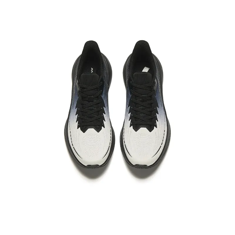 Anta Cushioning Wear Resistant Low Top Running Shoes Men's Ivory White-2