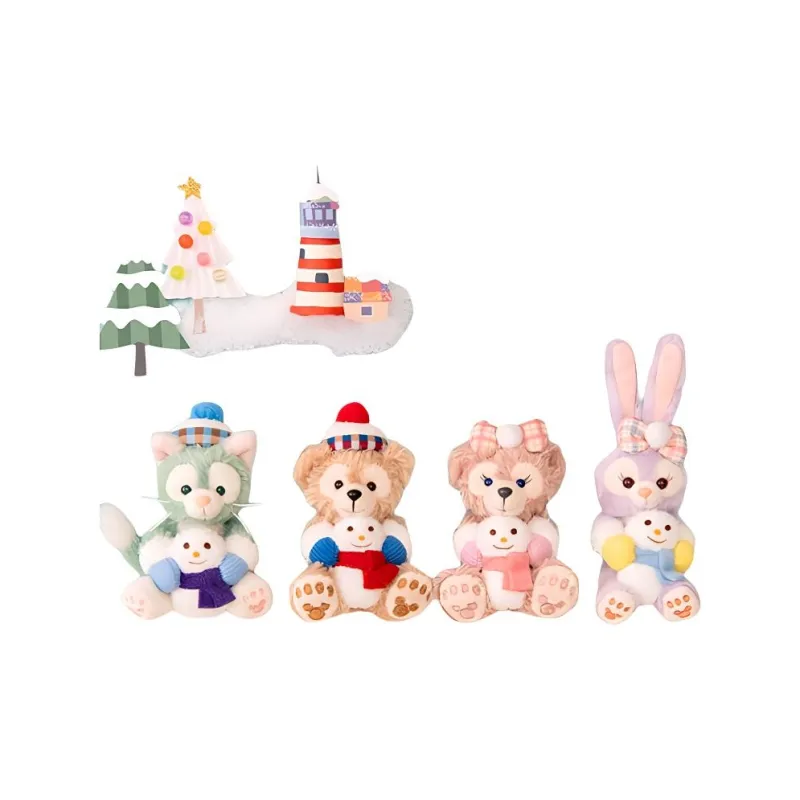 Disney Christmas themed Gelatoni Winter Dolls Plush Pendant Middle High-2