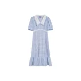 Blue/White Fine Plaid (Long Length)