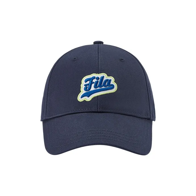 FILA FUSION Cotton Baseball Caps Unisex Deep Clothing Blue-1