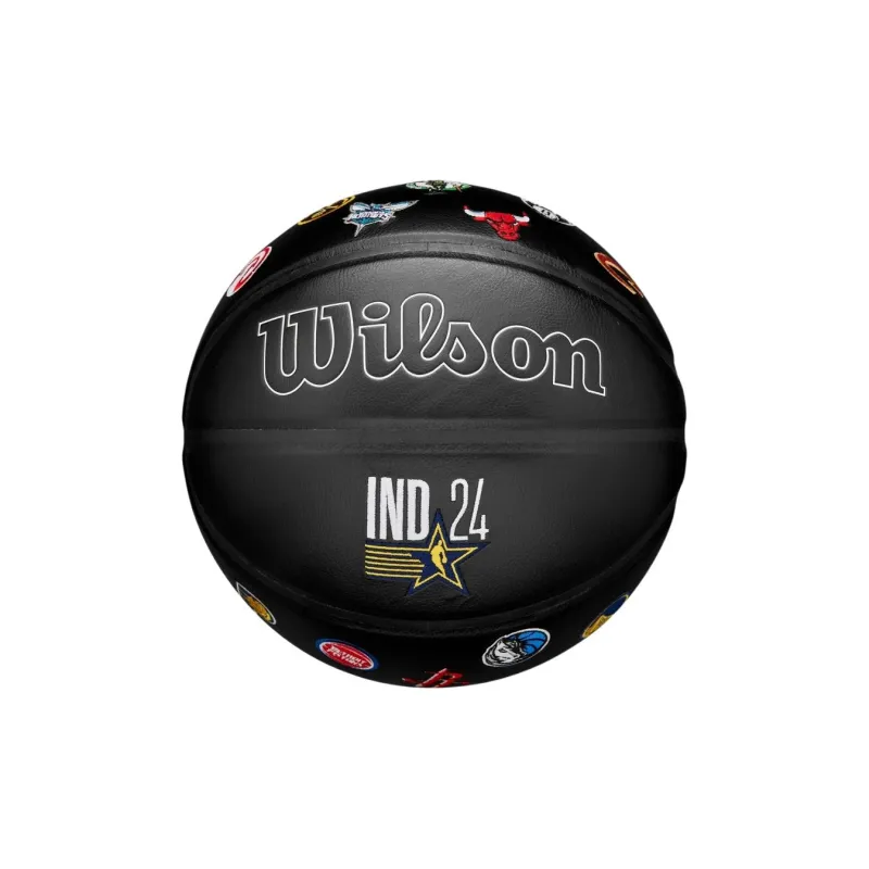 Wilson Synthetic Leather Basketball Black Size 7 Training Unisex-0