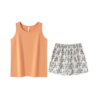 William Pajama Set Women's Fragrant Apricot Orange